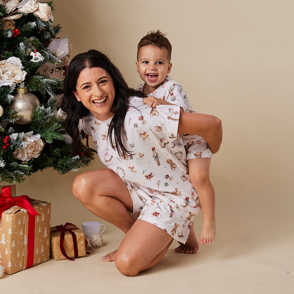 Santa's Toy Shop Organic Womens PJ Set - View 7
