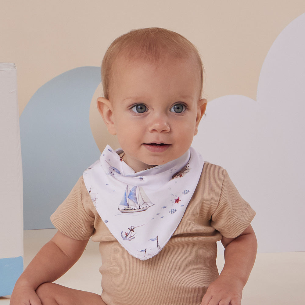 Set Sail Organic Dribble Bib - View 3