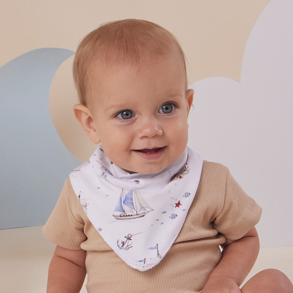 Set Sail Organic Dribble Bib - View 1