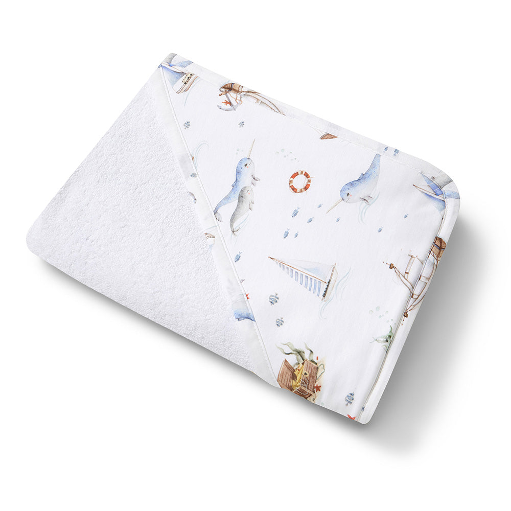 Set Sail Organic Hooded Baby Towel - View 2