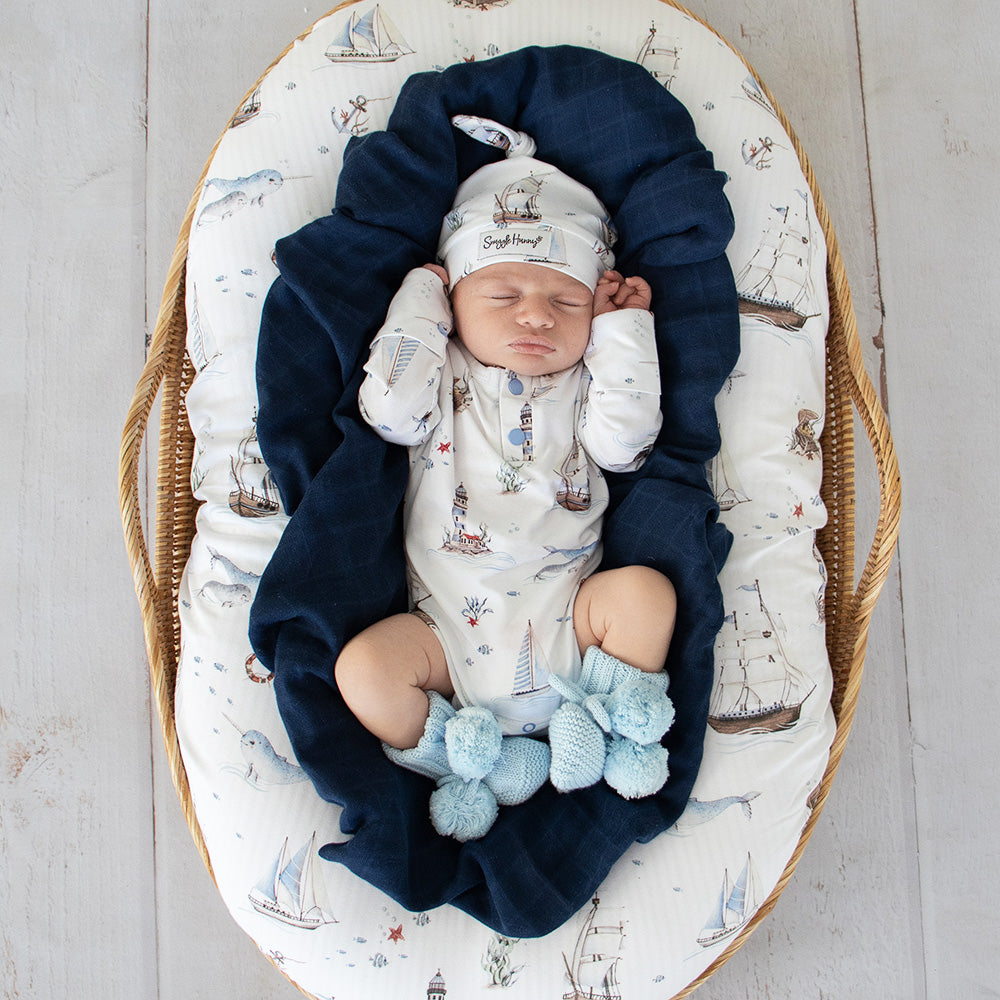 Set Sail Long Sleeve Organic Bodysuit - View 11