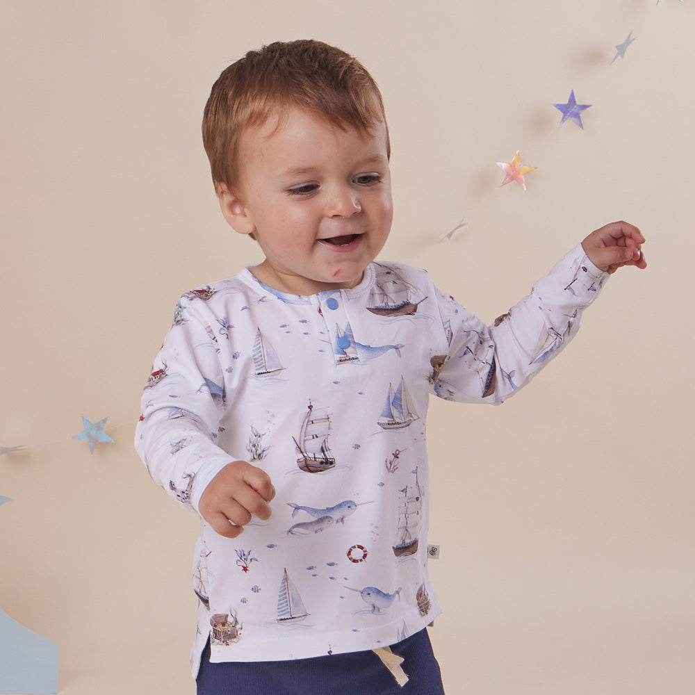 Set Sail Organic Long Sleeve Top - View 5