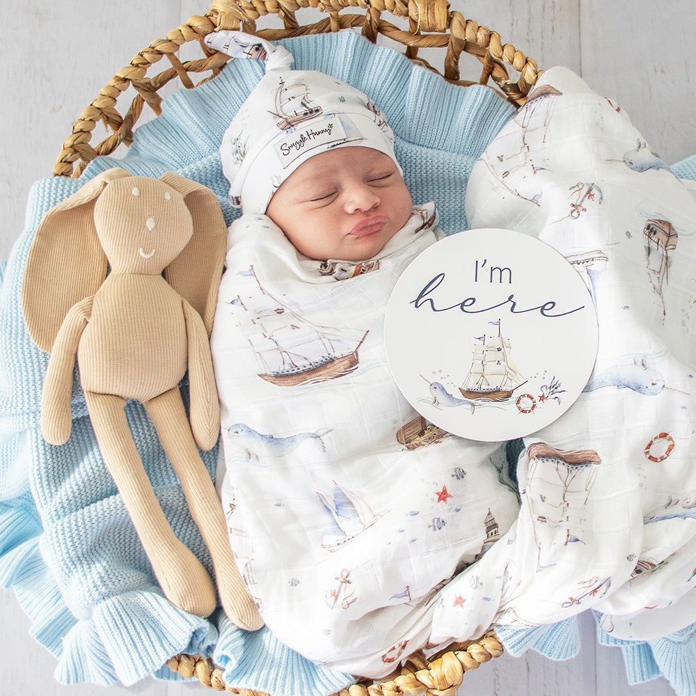 Set Sail Organic Muslin Wrap - View 7