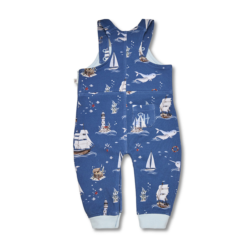 Set Sail Organic Snuggle Overalls - View 10