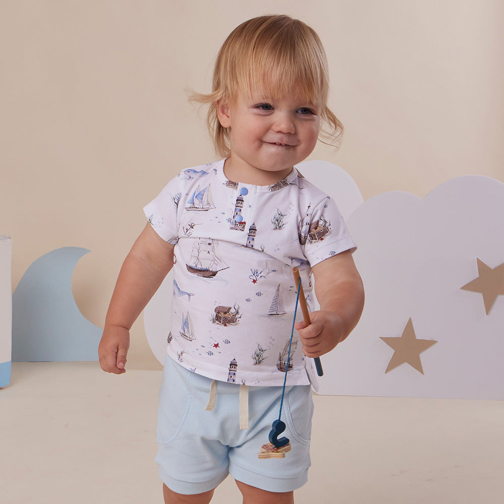 Set Sail Organic Short Sleeve Top - View 4