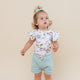 Easter Bilby Short Sleeve Organic Bodysuit with Frill - Thumbnail 4