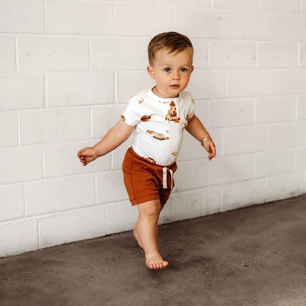 Lion Short Sleeve Organic Bodysuit - View 11