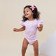 Unicorn Short Sleeve Organic Bodysuit with Frill - Thumbnail 1