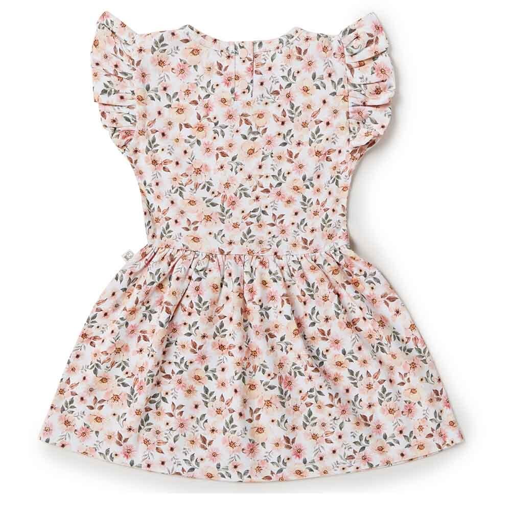 Spring Floral Short Sleeve Organic Dress - View 12