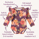Sienna Long Sleeve Organic Bodysuit with Frill - Thumbnail 4