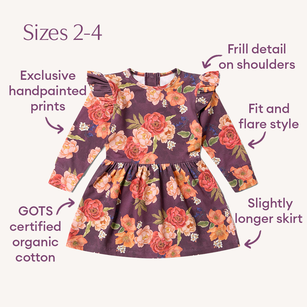 Sienna Long Sleeve Organic Dress - View 9