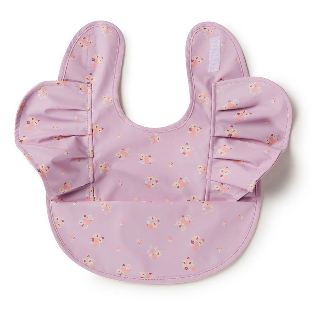 Lilac Bloom Frill Snuggle Bib - View 3