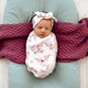 Camille Organic Snuggle Swaddle & Topknot Set - Thumbnail 3