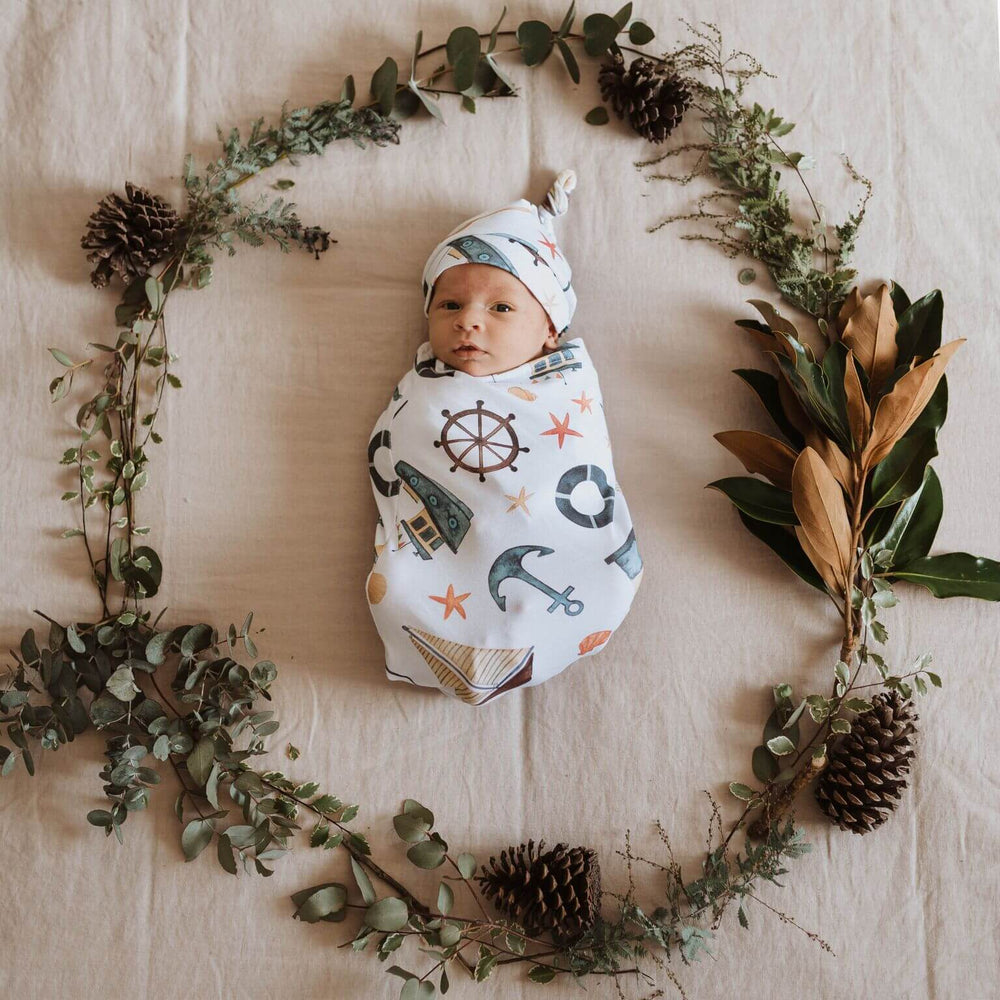 Black Friday Exclusive  - Shipwreck Snuggle Swaddle & Beanie Set - View 2
