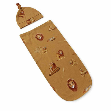 Snuggle Swaddle - Roar Snuggle Swaddle & Beanie Set