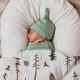 Sage Organic Snuggle Swaddle & Beanie Set - Thumbnail 3