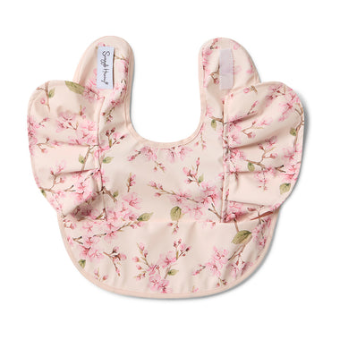 Cherry Blossom Frill Snuggle Bib | Snuggle Hunny