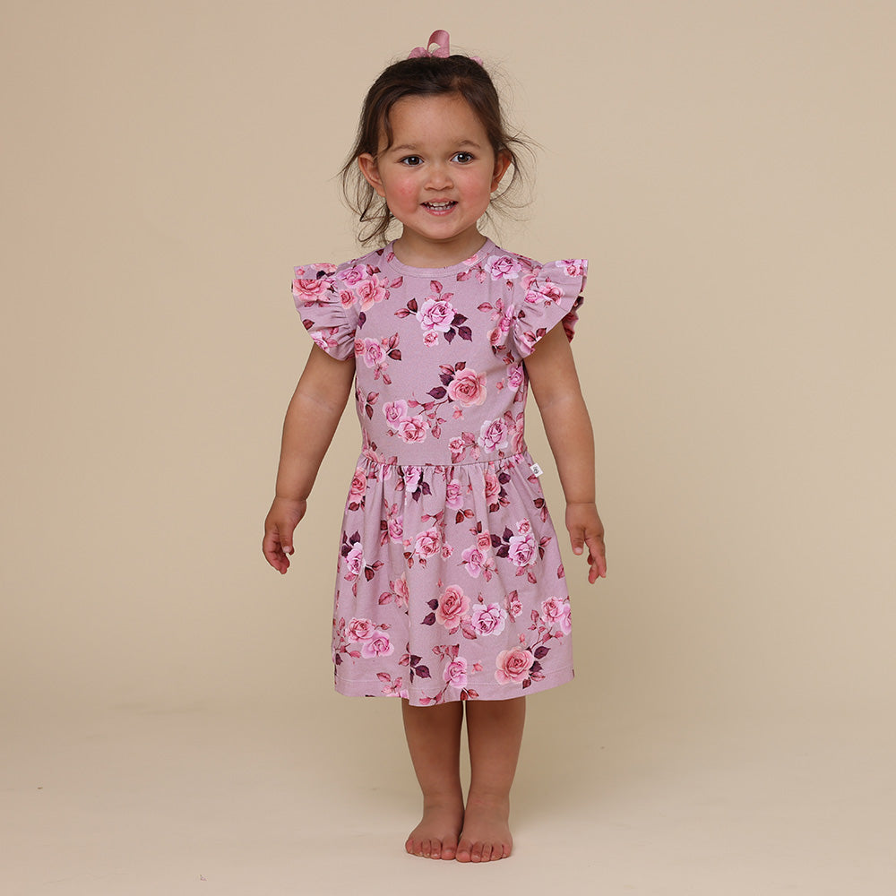 Blossom Short Sleeve Organic Dress - View 7