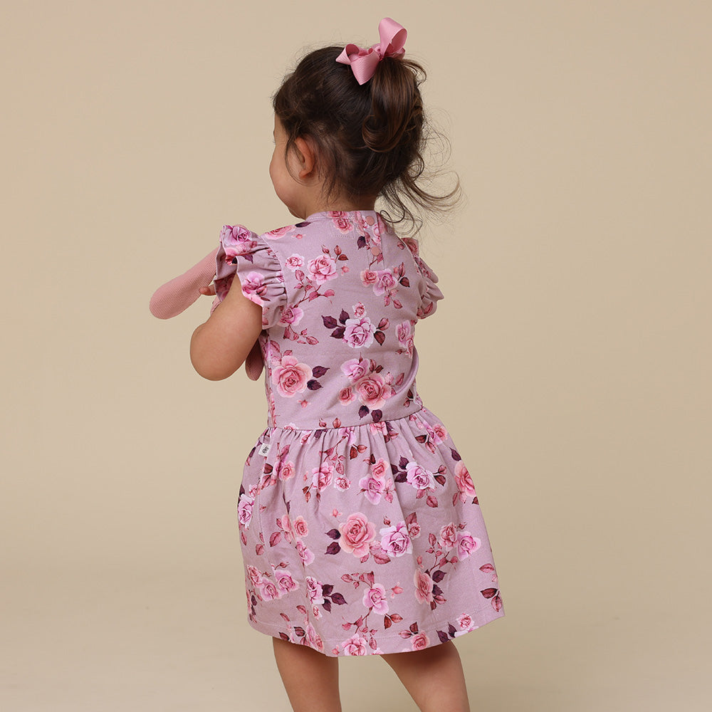 Blossom Short Sleeve Organic Dress - View 8