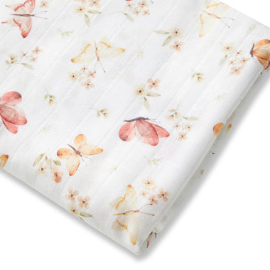 Butterfly Organic Muslin Wrap | Snuggle Hunny