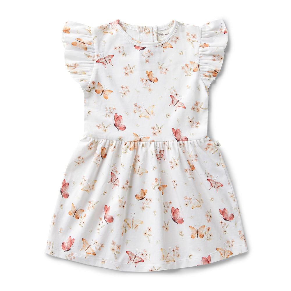 Butterfly Short Sleeve Organic Dress - View 2