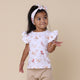 Butterfly Organic T-Shirt with Frill - Thumbnail 1