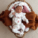 Butterfly Organic Snuggle Sleepsuit Zip Footie with Frill - Thumbnail 1