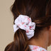 Woman wearing Camille Organic Scrunchie | Snuggle Hunny