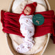 Candy Cane Organic Jersey Wrap & Beanie Set + Milestone Card - Thumbnail 3