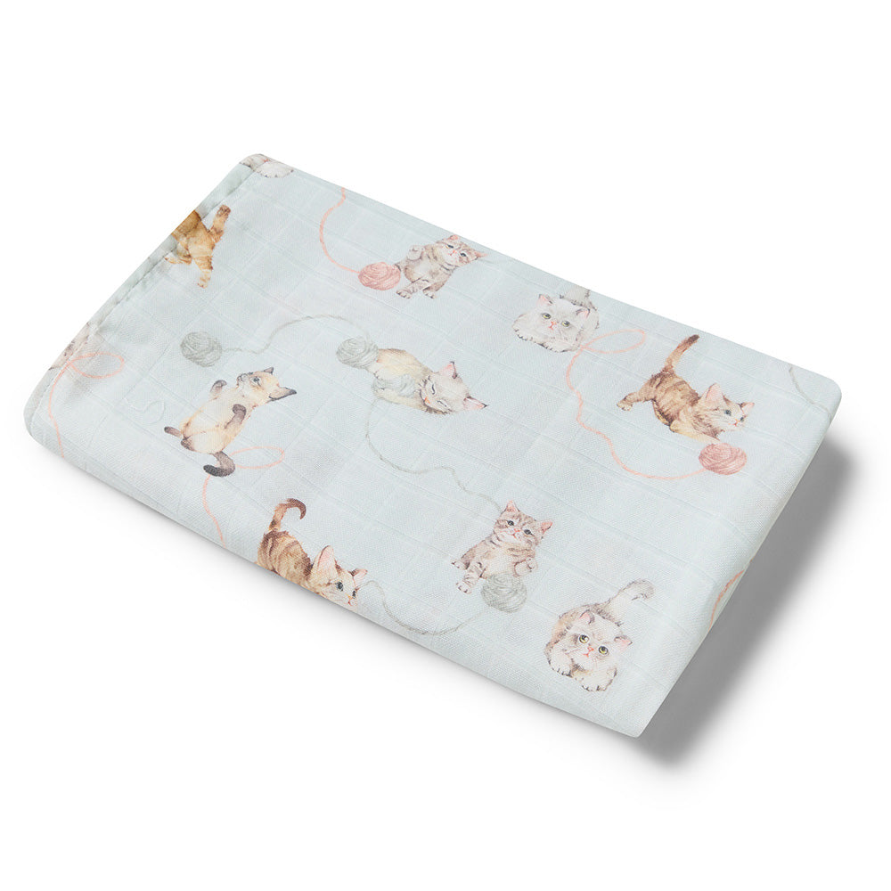 Kittens Organic Muslin Wrap - View 2