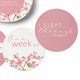 Cherry Blossom & Jewel Reversible Milestone Cards - Thumbnail 4