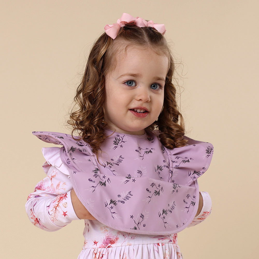Coral Frill Snuggle Bib - View 5