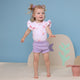 Coral Organic T-Shirt with Frill - Thumbnail 4