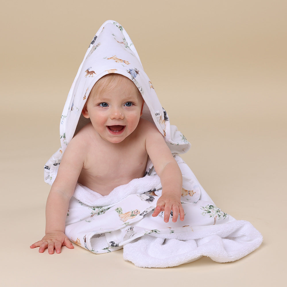 Dog Park Organic Hooded Baby Towel - View 3