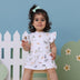 Toddler wearing Dog Park Short Sleeve Organic Dress | Snuggle Hunny