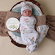 Easter Bunnies Organic Jersey Wrap & Beanie Set - Thumbnail 5