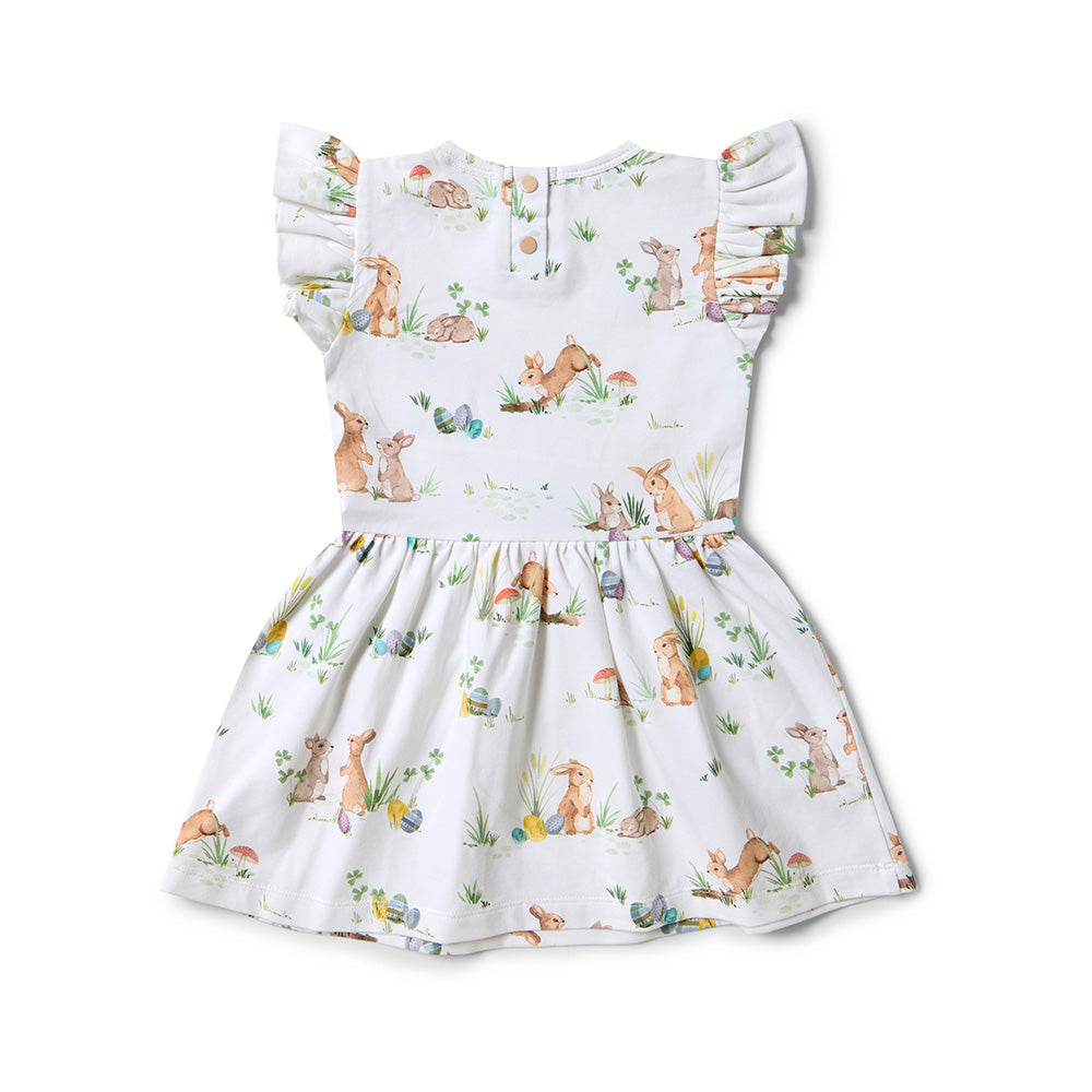 Easter Bunnies Short Sleeve Organic Dress - View 11