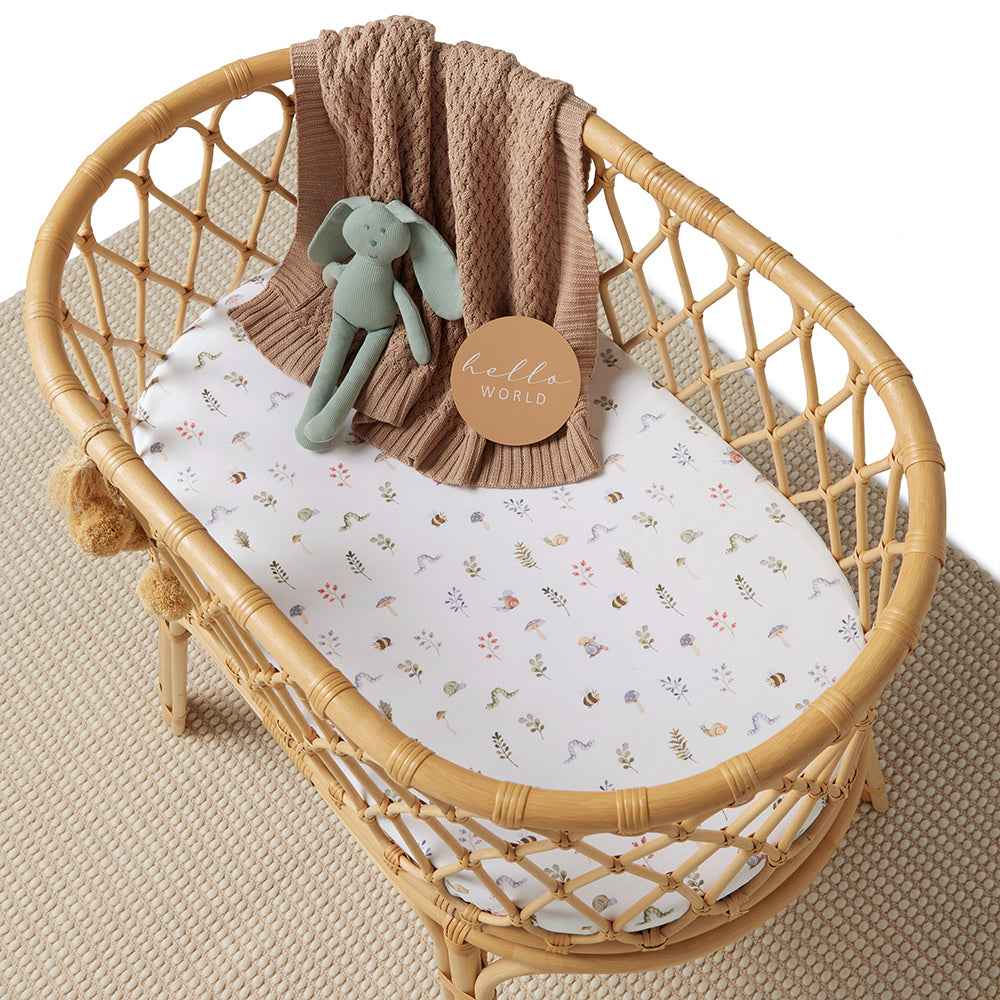 Garden Friends Organic Bassinet Sheet / Change Pad Cover - View 7