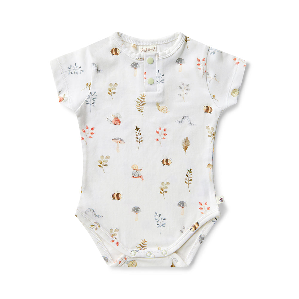 Garden Friends Short Sleeve Organic Bodysuit - View 2