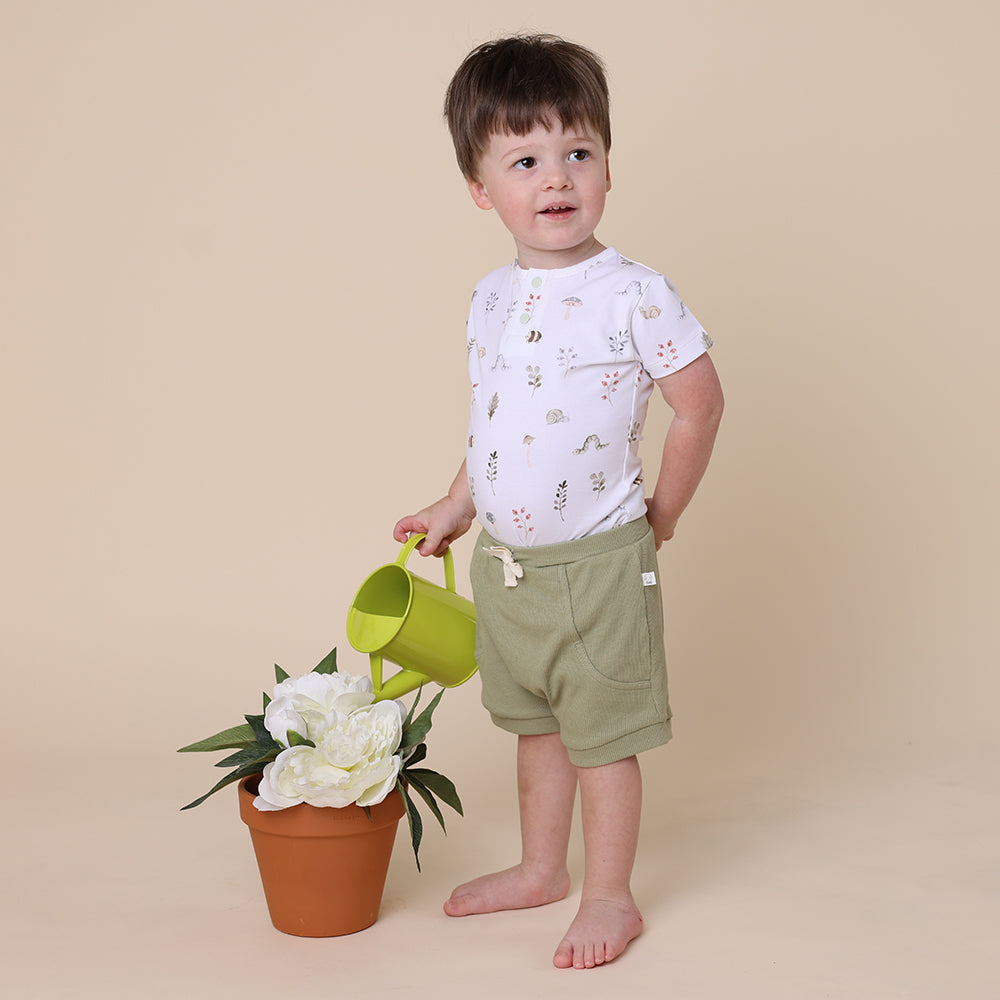 Garden Friends Short Sleeve Organic Bodysuit - View 3