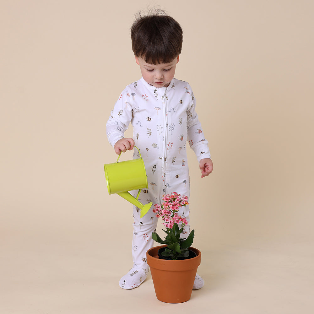 Garden Friends Organic Snuggle Sleepsuit Zip Footie - View 7