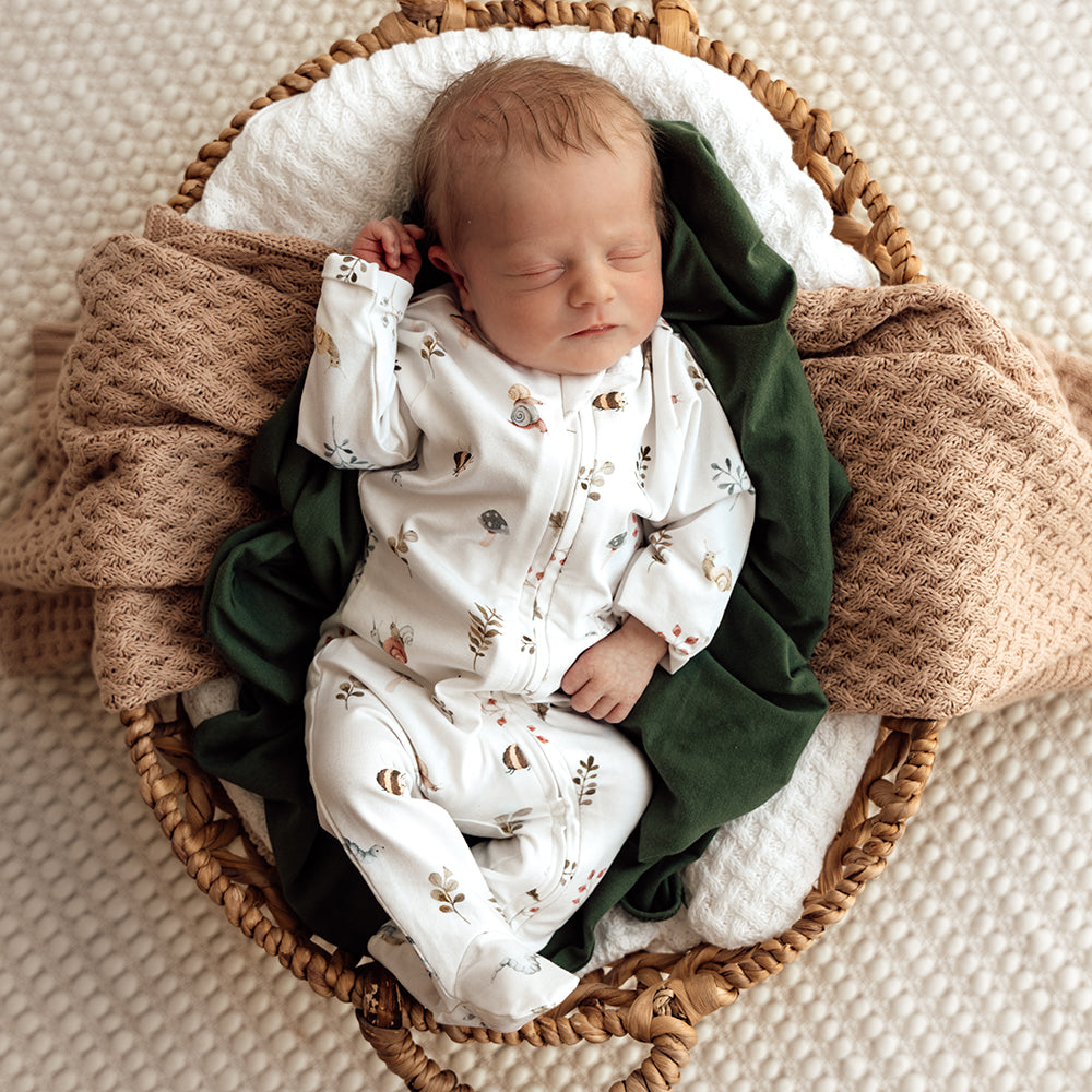 Garden Friends Organic Snuggle Sleepsuit Zip Footie - View 5