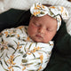 Golden Wattle Organic Snuggle Swaddle & Topknot Set - Thumbnail 5