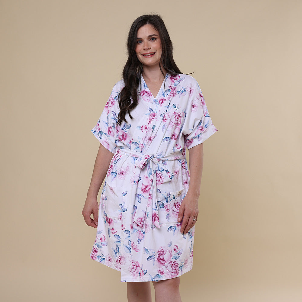 Lilac Skies Organic Maternity Robe - View 3