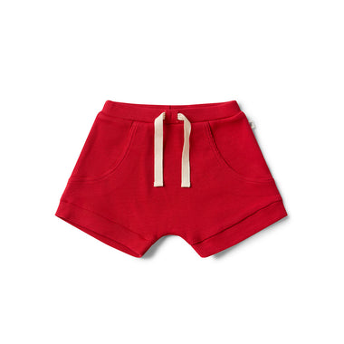 Red Organic Shorts | Snuggle Hunny