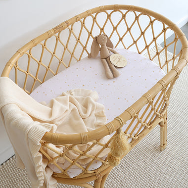 Stardust Organic Bassinet Sheet / Change Pad Cover | Snuggle Hunny