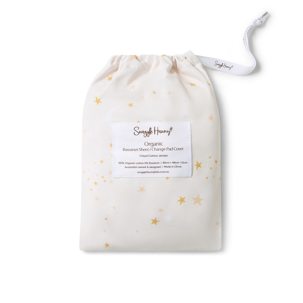 Stardust Organic Bassinet Sheet / Change Pad Cover - View 6