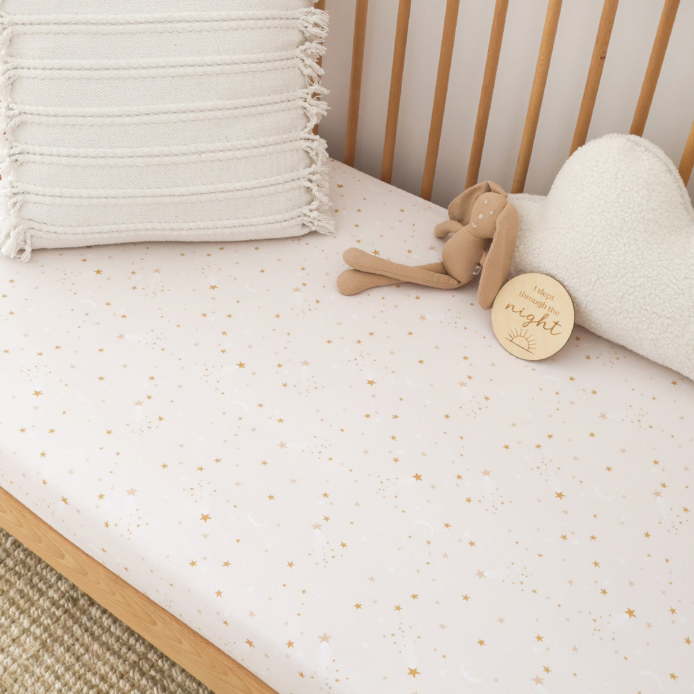 Stardust Organic Fitted Cot Sheet - View 5