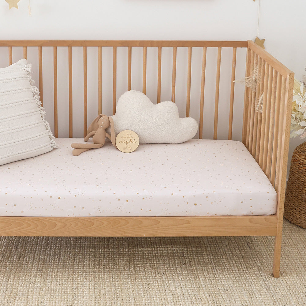 Stardust Organic Fitted Cot Sheet - View 6