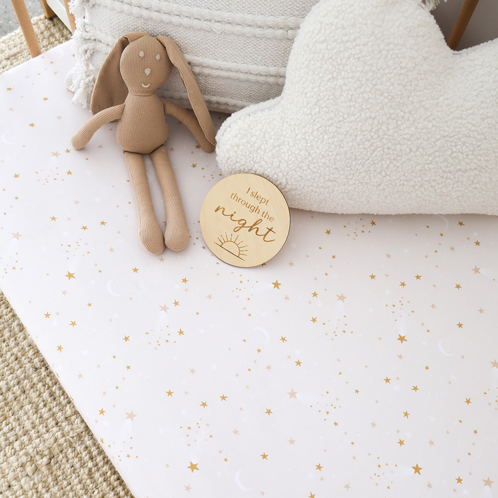 Stardust Organic Fitted Cot Sheet - View 3